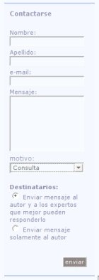 Formulario de contacto extendido