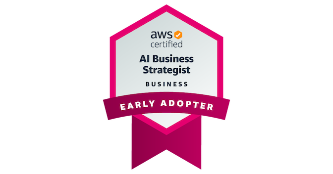 Official AWS Certified AI Business Strategist Early Adopter badge