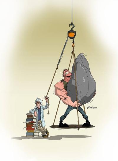 Tecnología, ilustración para Idoneos.com por Javier Giangiacomo Tecnología